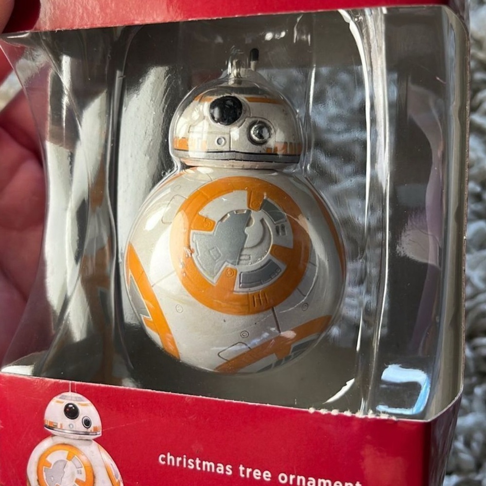 Star Wars BB-8 Christmas Tree Ornament - Orange and White